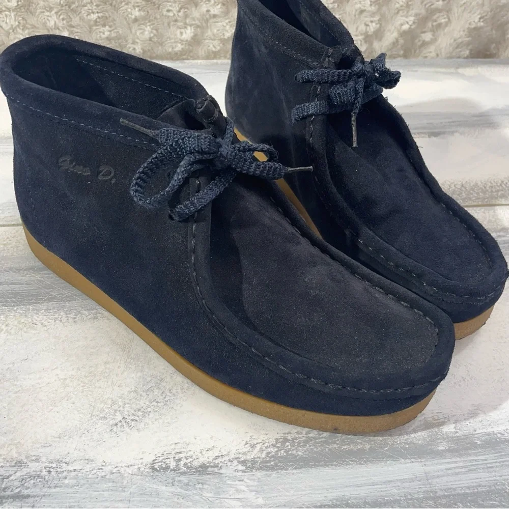 Donato Marrone Men’s Suede 1970’s Gino D. Moccasin Boots Size 8 Vintage
